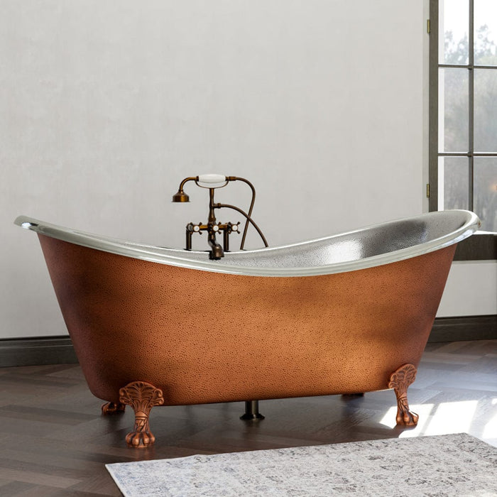 Clawfoot tub comparison, acrylic vs copper