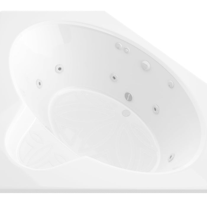 Atlantis Sublime 60 x 60 corner whirlpool tub for two
