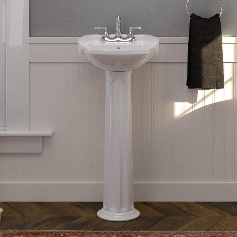 Magnus Stanfield Small vitreous china pedestal sink