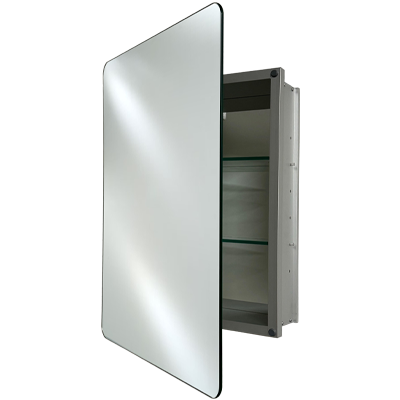 Afina SD2026RBSXPE-RA Basix 20" W x 26" H Polished Radius Edge Recessed Medicine Cabinet