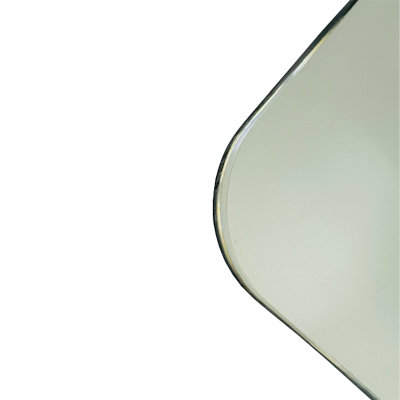 Afina RM-616-P-RA Radiance 16" W x 26" H Rectangular Frameless Polished Radius Edge Mirror with Decorative Tilt Brackets - view 2