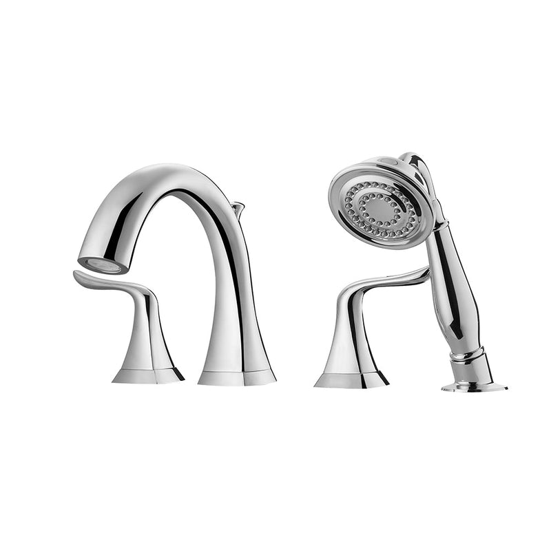 Vinnova 104224-BTF-PC Claudius Roman Tub Faucet with Hand-Held Shower