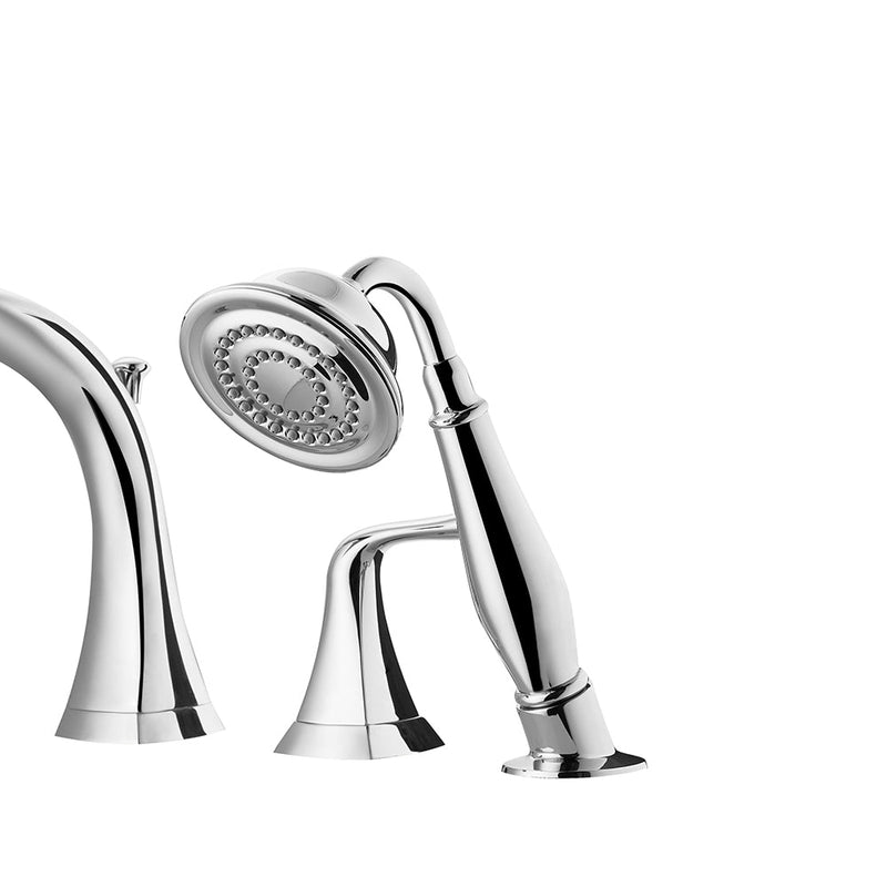 Vinnova 104224-BTF-PC Claudius Roman Tub Faucet with Hand-Held Shower