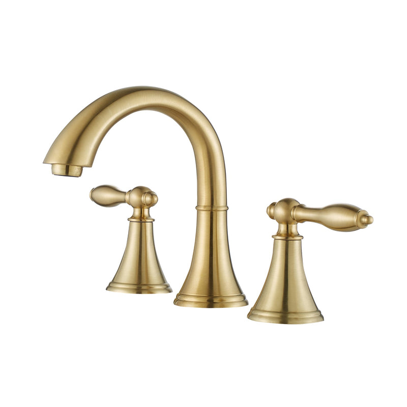 Vinnova 106123-BAF-BG Florence Two-Handle 8" Widespread Bathroom Faucet in Brushed Gold Finish