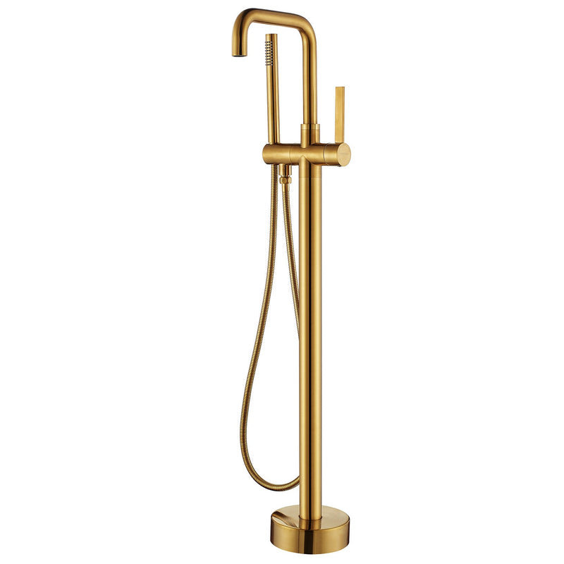 Vinnova 109215-BTF-BG Delara Freestanding Tub Faucet with Hand Shower