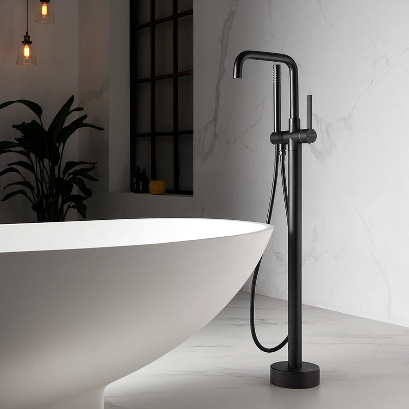 Vinnova 109215-BTF-BG Delara Freestanding Tub Faucet with Hand Shower