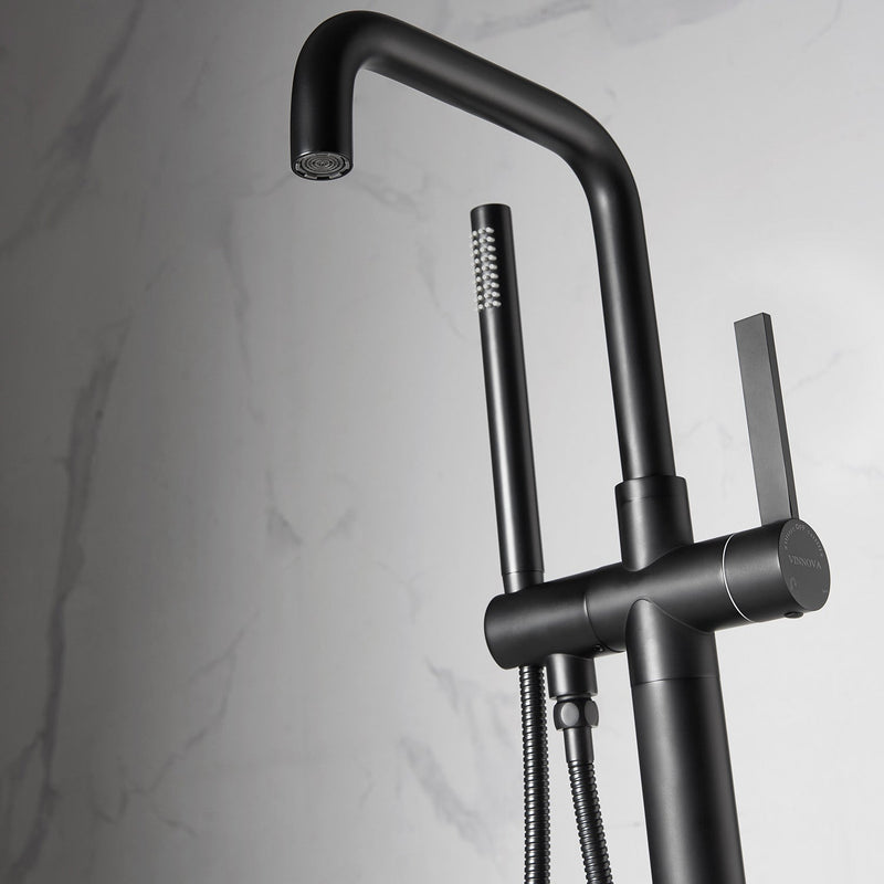 Vinnova 109215-BTF-BG Delara Freestanding Tub Faucet with Hand Shower