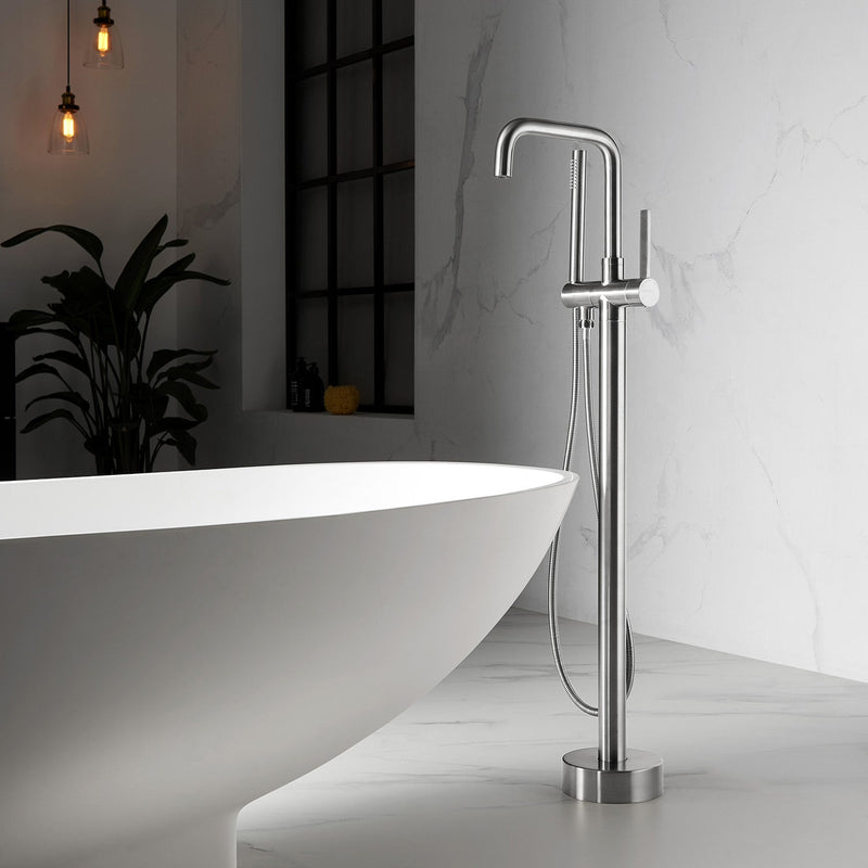 Vinnova 109215-BTF-BG Delara Freestanding Tub Faucet with Hand Shower