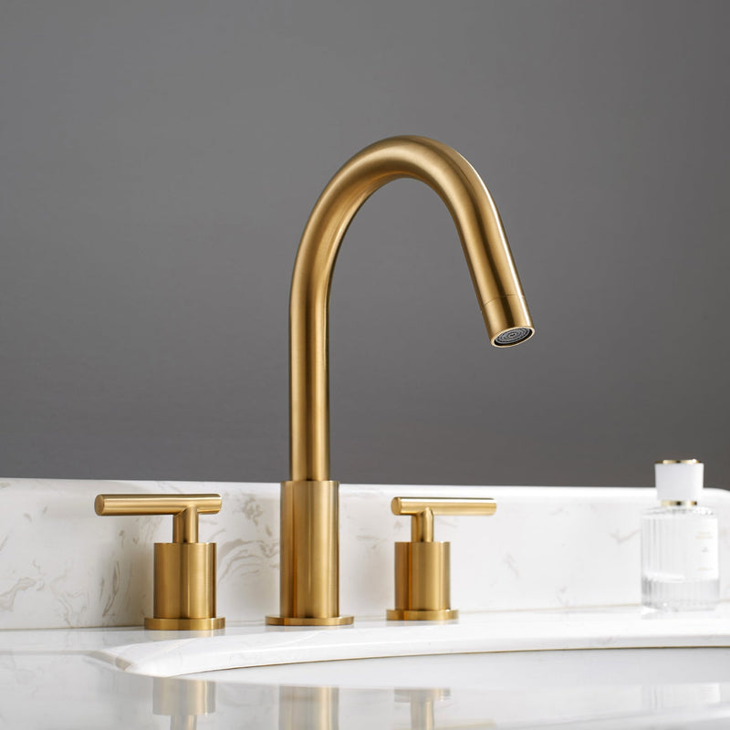 Vinnova 114123-BAF-BG Lodosa Widespread Bathroom Basin Sink Faucet