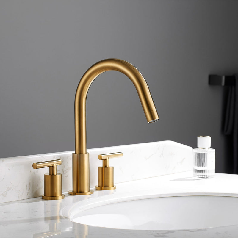 Vinnova 114123-BAF-BG Lodosa Widespread Bathroom Basin Sink Faucet
