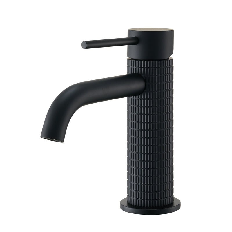 Vinnova 116111-BAF-MB Mendavia Single-Handle Basin Bathroom Faucet in Matte Black