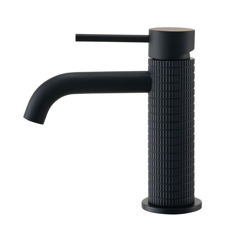 Vinnova 116111-BAF-MB Mendavia Single-Handle Basin Bathroom Faucet in Matte Black