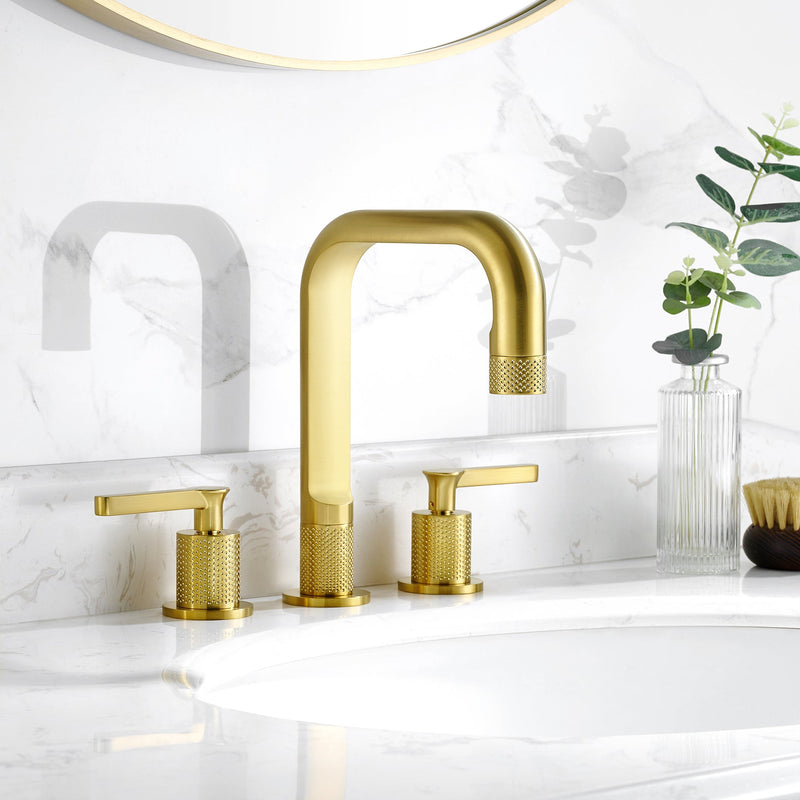 Vinnova 118123-BAF-BG Vinnova New York Widespread Brushed Gold Faucet