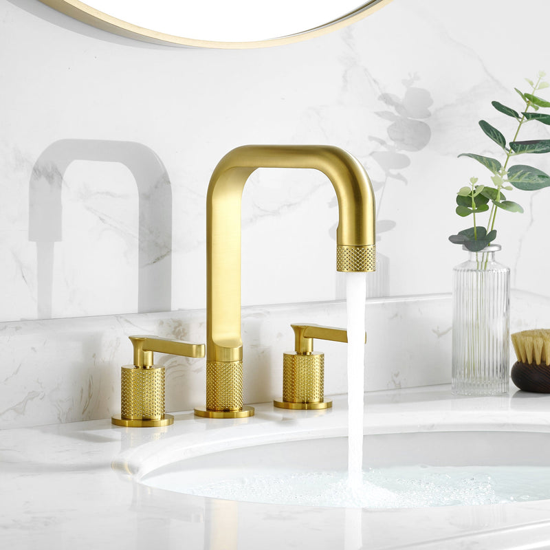 Vinnova 118123-BAF-BG Vinnova New York Widespread Brushed Gold Faucet