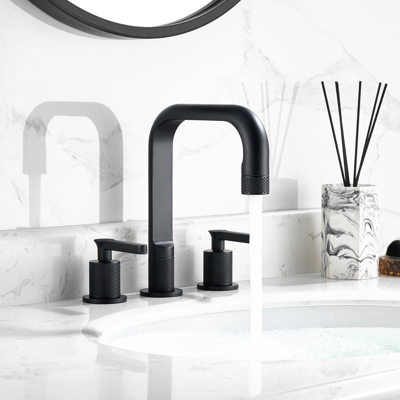 Vinnova 118123-BAF-MB Vinnova New York Widespread Matte Black Faucet