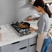 Anzzi AZ-CKTGS01 12 in. 2-Burner Recessed Gas Cooktop in Stainless Steel with Power Burners - view 3