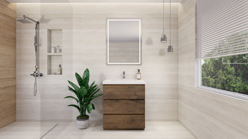 Moreno Bath FSANG30 Angeles 30" Freestanding Bathroom Vanity Set with Single Reinforced Acrylic Sink - view 16