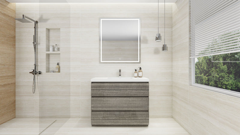 Moreno Bath FSANG42 Angeles 42" Freestanding Bathroom Vanity Set with Reinforced Acrylic Sink - view 12