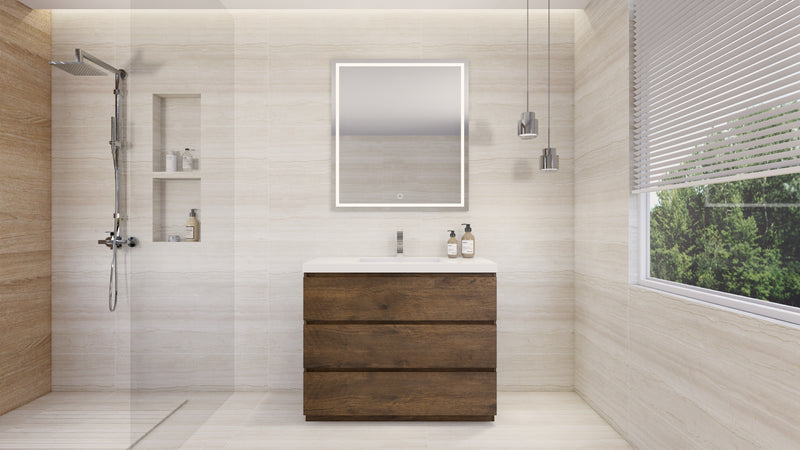 Moreno Bath FSANG42 Angeles 42" Freestanding Bathroom Vanity Set with Reinforced Acrylic Sink - view 16