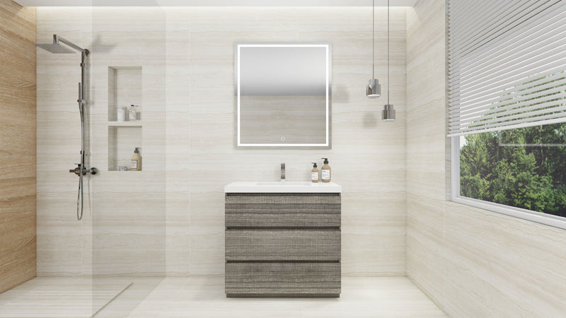 Moreno Bath FSANG36 Angeles 36" Freestanding Bathroom Vanity Set with Reinforced Acrylic Sink - view 12