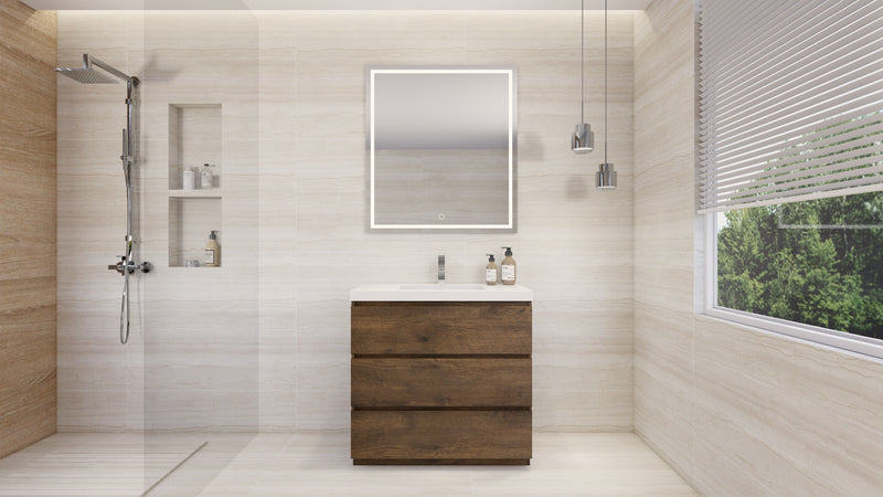 Moreno Bath FSANG36 Angeles 36" Freestanding Bathroom Vanity Set with Reinforced Acrylic Sink - view 16