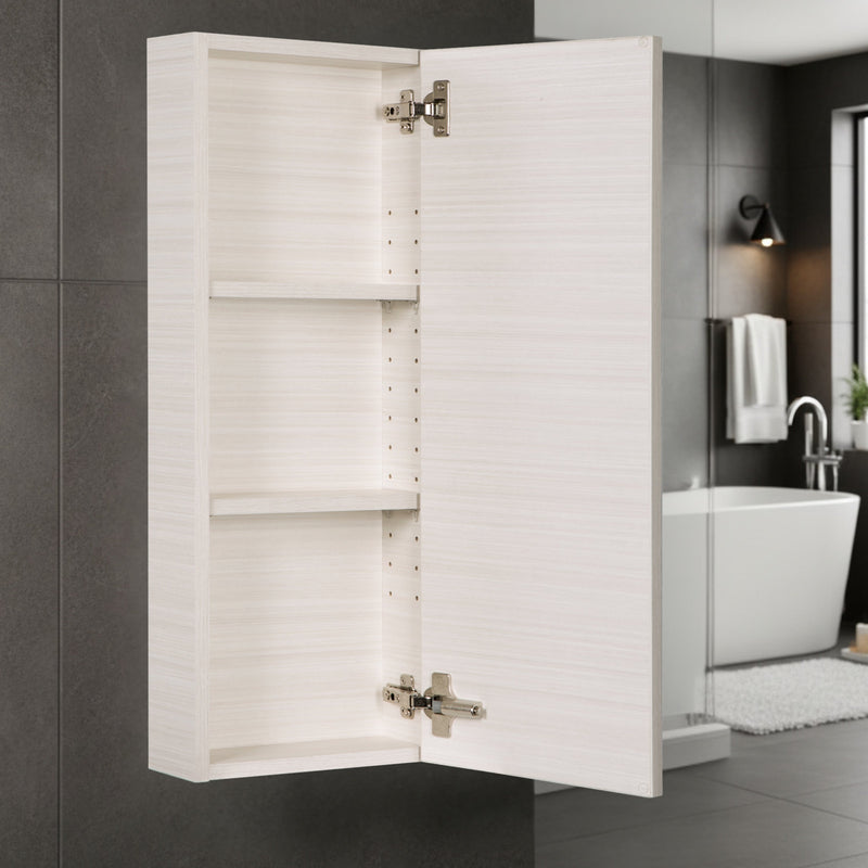 Cutler FV MEDCAB WCHOC Silhouette 12" W x 30" H Wall Mounted Medicine Cabinet - White Chocolate