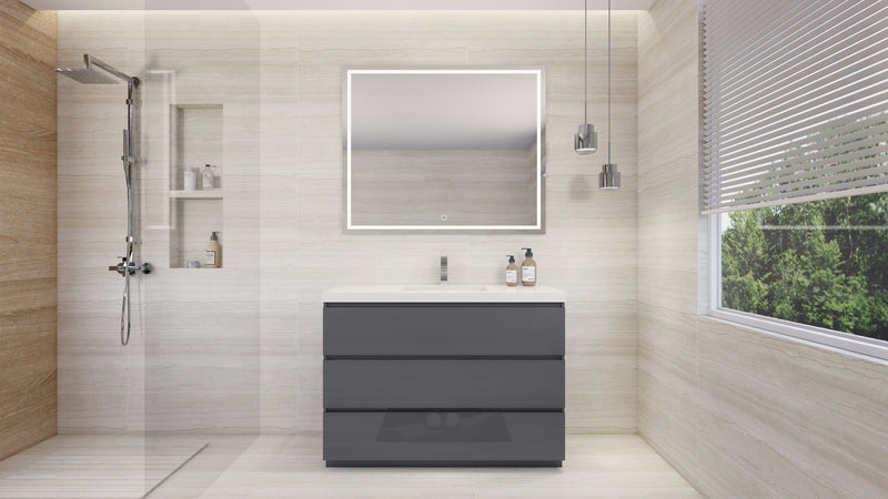Moreno Bath FSANG48 Angeles 48" Freestanding Bathroom Vanity Set with Single Reinforced Acrylic Sink - view 13