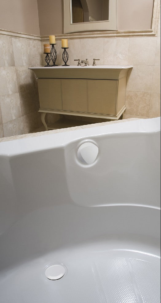 Geberit TurnControl Complete Bathtub Drain and Overflow Kit - White