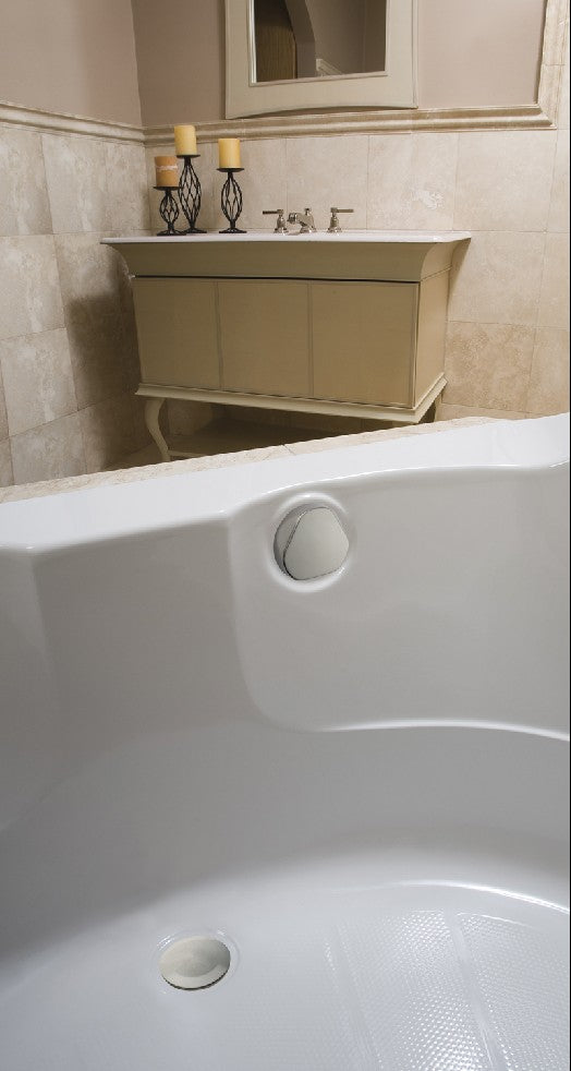 Geberit TurnControl Complete Bathtub Drain and Overflow Kit - Brushed Nickel