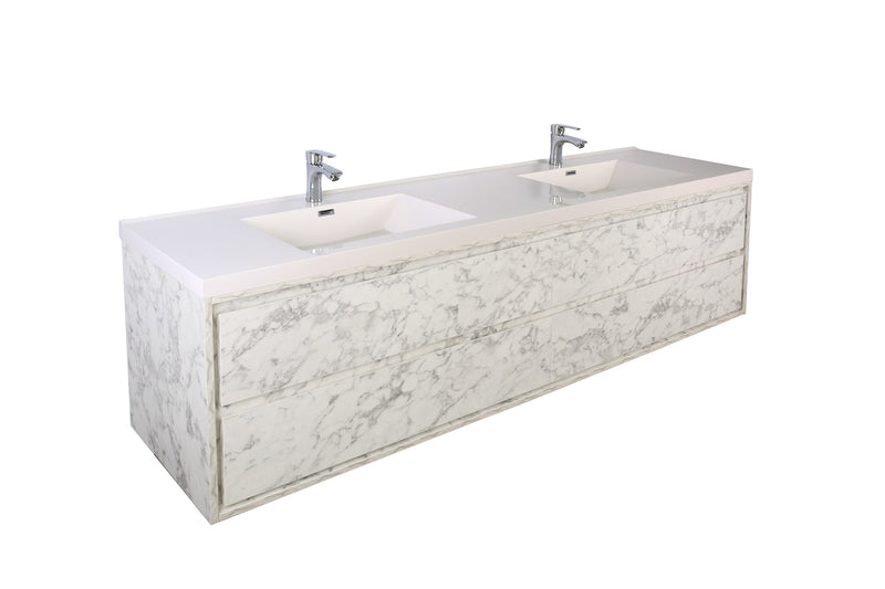 Moreno Bath SAGE72D Sage 72" Modern Floating Bathroom Vanity Set with Double Sink Top - view 15