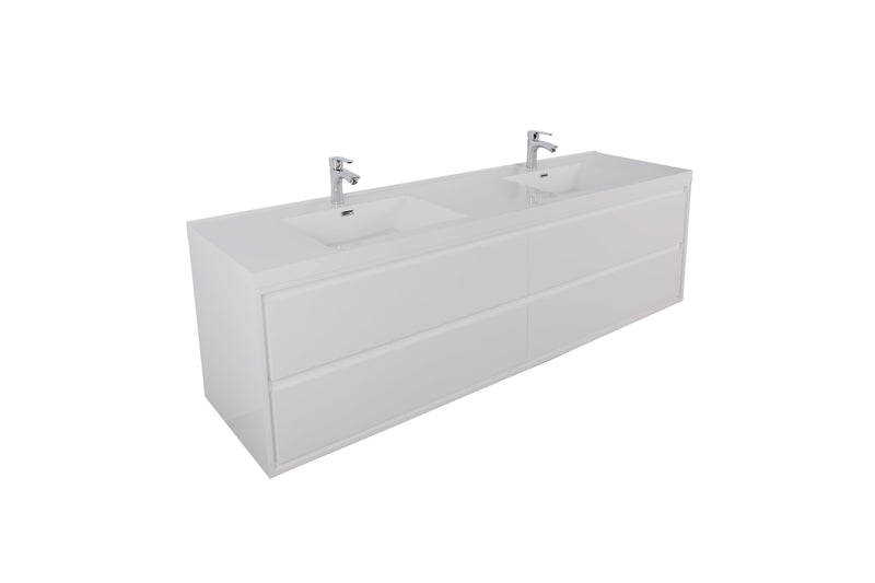 Moreno Bath SAGE72D Sage 72" Modern Floating Bathroom Vanity Set with Double Sink Top - view 12