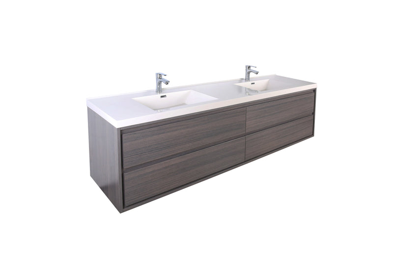 Moreno Bath SAGE72D Sage 72" Modern Floating Bathroom Vanity Set with Double Sink Top - view 13