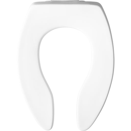 Bemis Plastic Open Front Less Cover Toilet Seat Featuring Stay·Tite® Commercial Fastening System™
