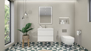 Moreno Bath MOB30 Bohemia Lina 30" Floating Bathroom Vanity with Reinforced Acrylic Sink Top - view 10