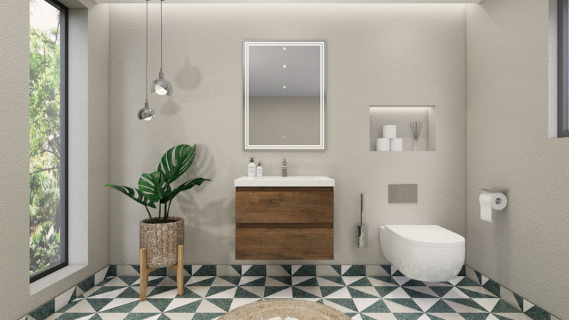 Moreno Bath MOB30 Bohemia Lina 30" Floating Bathroom Vanity with Reinforced Acrylic Sink Top - view 16