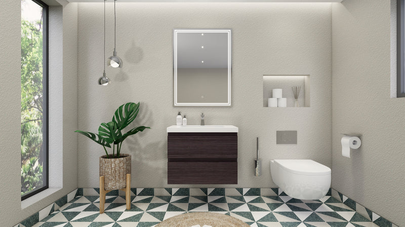 Moreno Bath MOB30 Bohemia Lina 30" Floating Bathroom Vanity with Reinforced Acrylic Sink Top - view 13