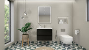 Moreno Bath MOB30 Bohemia Lina 30" Floating Bathroom Vanity with Reinforced Acrylic Sink Top - view 14