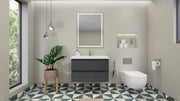 Moreno Bath MOB36 Bohemia Lina 36" Floating Bathroom Vanity with Reinforced Acrylic Sink Top - view 12