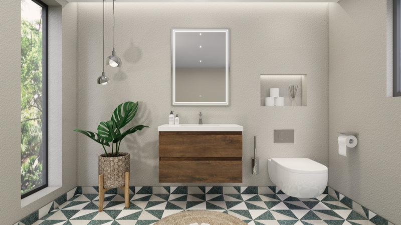 Moreno Bath MOB36 Bohemia Lina 36" Floating Bathroom Vanity with Reinforced Acrylic Sink Top - view 16