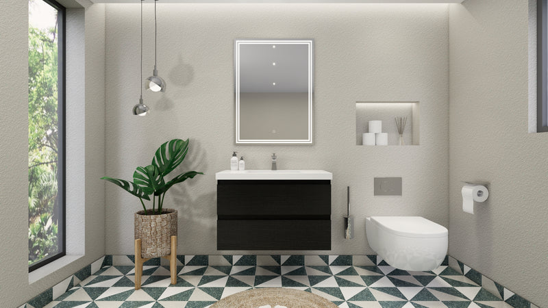 Moreno Bath MOB36 Bohemia Lina 36" Floating Bathroom Vanity with Reinforced Acrylic Sink Top - view 14