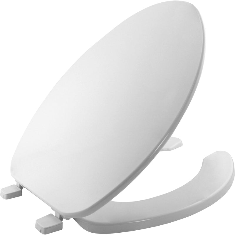 Bemis Plastic Open Front with Cover Toilet Seat with Top·Tite® Hinges