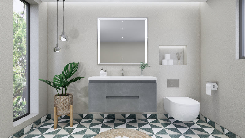 Moreno Bath MOB48 Bohemia Lina 48" Floating Bathroom Vanity with Reinforced Acrylic Single Sink Top - view 15