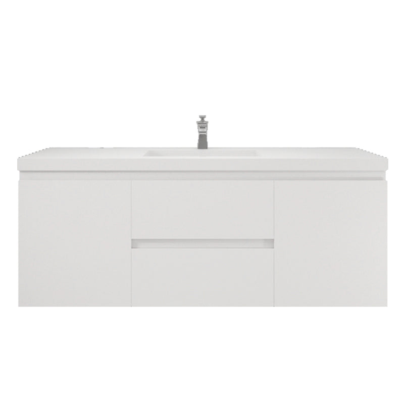 Moreno Bath MOB60S Bohemia Lina 60" Floating Bathroom Vanity with Reinforced Acrylic Single Sink Top - view 9