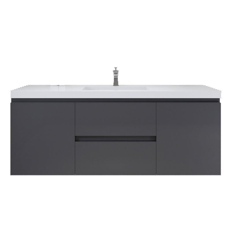Moreno Bath MOB60S Bohemia Lina 60" Floating Bathroom Vanity with Reinforced Acrylic Single Sink Top - view 11