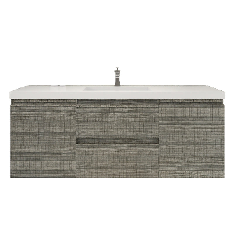 Moreno Bath MOB60S Bohemia Lina 60" Floating Bathroom Vanity with Reinforced Acrylic Single Sink Top - view 10