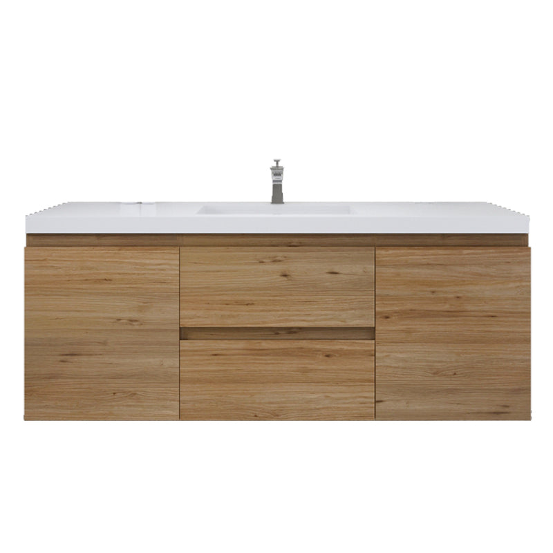 Moreno Bath MOB60S Bohemia Lina 60" Floating Bathroom Vanity with Reinforced Acrylic Single Sink Top - view 8