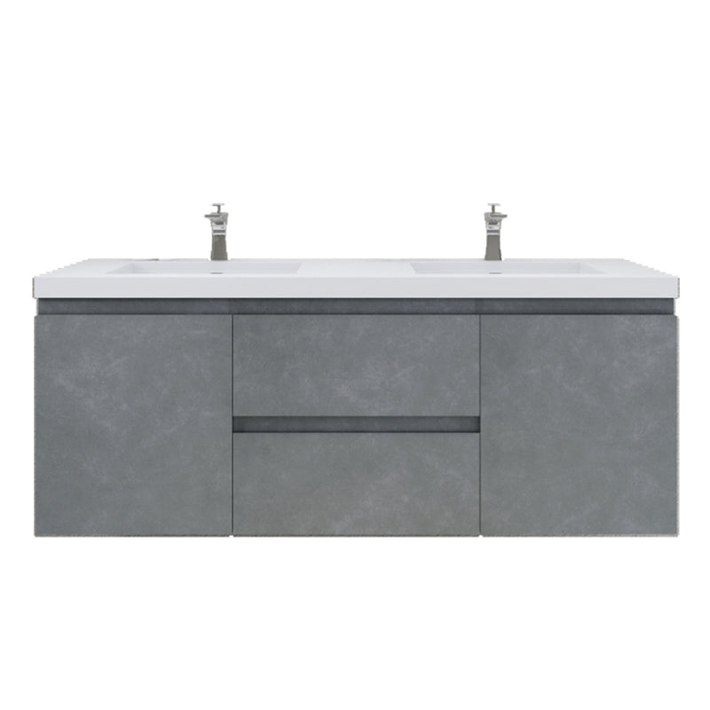 Moreno Bath MOB60D Bohemia Lina 60" Floating Bathroom Vanity with Reinforced Acrylic Double Sink Top - view 14