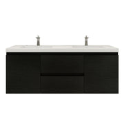 Moreno Bath MOB60D Bohemia Lina 60" Floating Bathroom Vanity with Reinforced Acrylic Double Sink Top - view 13