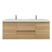 Moreno Bath MOB60D Bohemia Lina 60" Floating Bathroom Vanity with Reinforced Acrylic Double Sink Top - view 16
