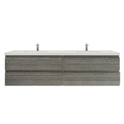 Moreno Bath MOB84D Bohemia Lina 84" Floating Bathroom Vanity with Reinforced Acrylic Double Sink Top - view 10